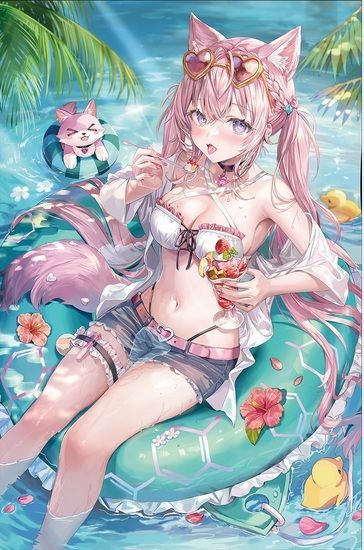 博衣こより タペストリー ももこ さしみねこ屋 c101 博衣こより B2タペストリー さしみねこ屋 B2Wスエード