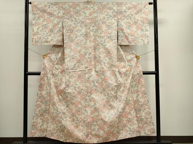 平和屋着物●本場大島紬　9マルキ　泥染め　舞花文　乱菊　正絹　逸品　CAAQ9132vf 平和屋着物○本場大島紬 9マルキ 泥染め 舞花文 乱菊 正絹 逸品 CAAQ9132vf