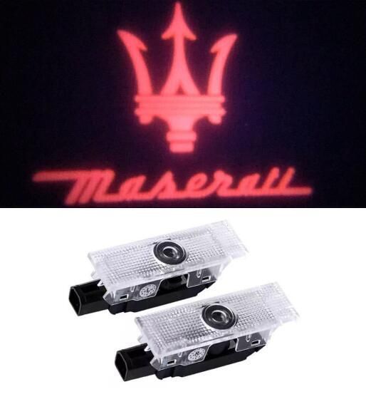 Maserati マセラティ ロゴ カーテシランプ LED 純正交換タイプ レヴァンテ クアトロポルテ ギブリ プロジェクタードア ライト Levante