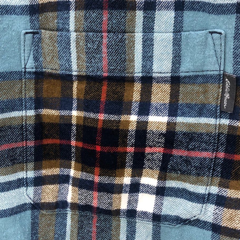 EDDIE BAUER エディーバウアー ネルシャツ チェック ヘリンボーン 長袖