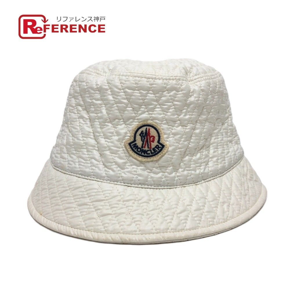 MONCLER モンクレール ハット ロゴ ポリエステル ホワイト