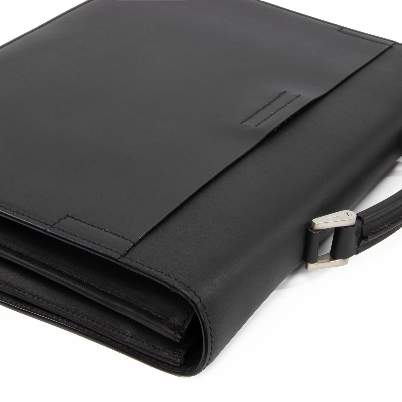 極美品】プラダ フルレザー ビジネスバッグ ブリーフケース 通勤 黒