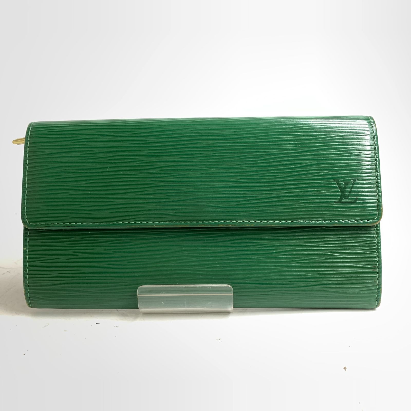 f001 C ルイヴィトン 長財布 エピ グリーン 緑 Louis Vuitton 旧