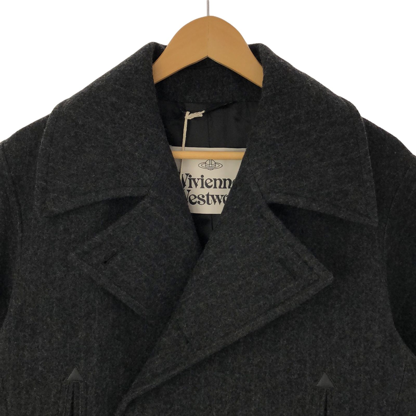 Vivienne Westwood ダブルボタン ウールコート 2 ブラック Vivienne Westwood - ヴィヴィアン.ダブルボタンウールコートの