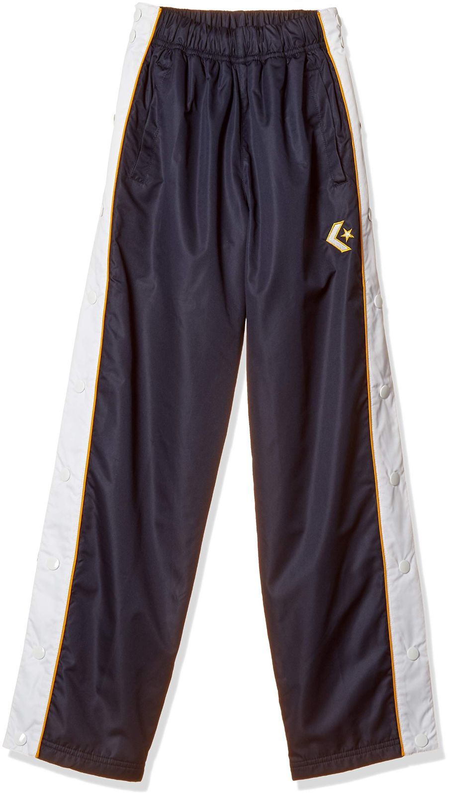 在庫わずか キッズ CB482501P 透湿 撥水 ウォームアップパンツ サイドフルオープン ジュニア パンツ ミニバス 子供用 Converse