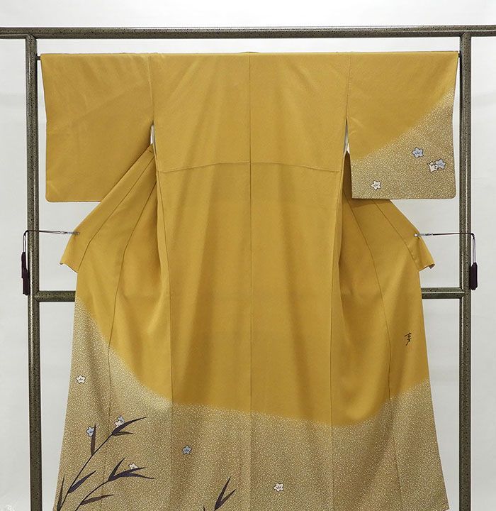 きもの翔鶴] 訪問着 正絹 大久保玄才 そめのざ玄才作 身丈163cm 裄丈