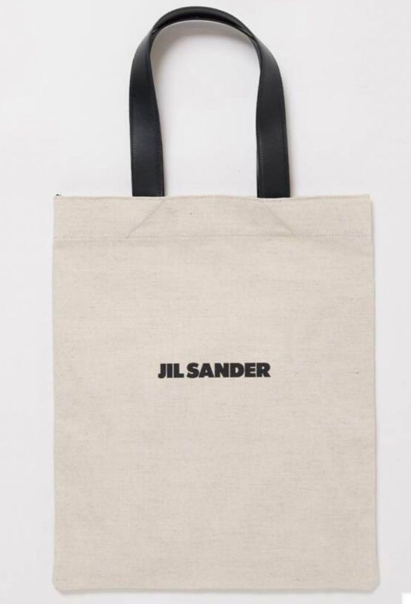 JIL SANDER  ジルサンダー ベージュ  キャンバストートバッグ ショルダーバッグ