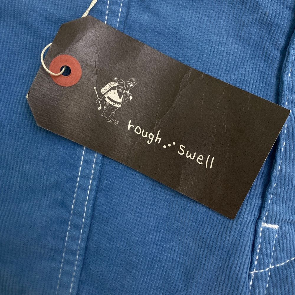 美品　rough & swell XL ブルー　ストレートパンツ サマーハイテンションストレートパンツ(吸汗速乾・美脚パンツ
