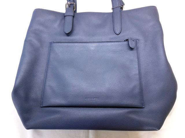 美品 COACH コーチ 32248 □ レザー ダークネイビー系 トートバッグ