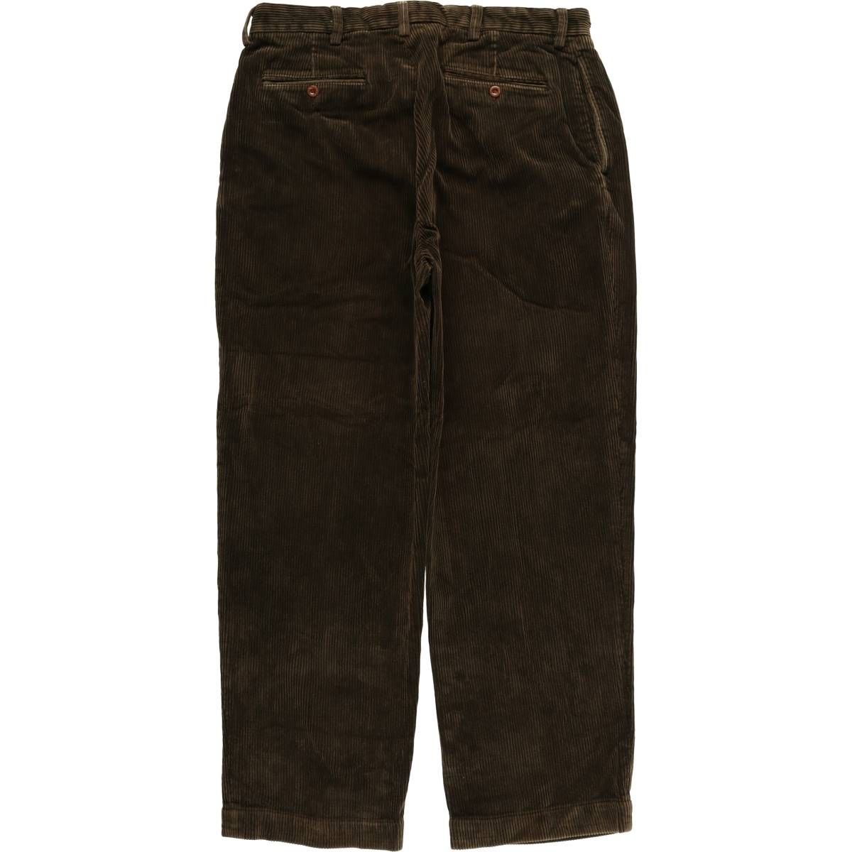 古着 ラルフローレン Ralph Lauren POLO by Ralph Lauren ANDREW PANT ツータック 太畝 コーデュロイパンツ メンズw35相当 eaa587449