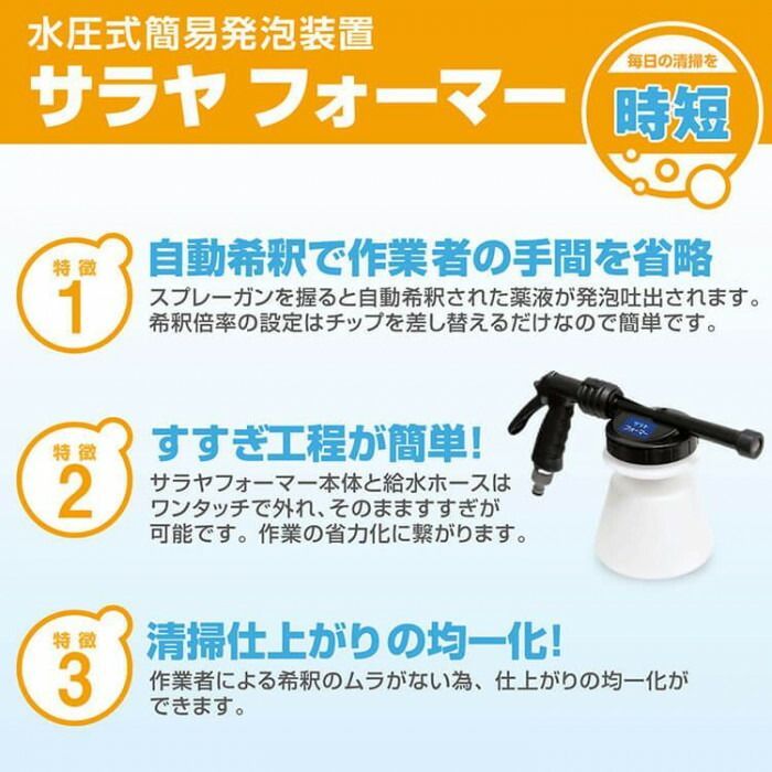 サラヤ 水圧式簡易発泡装置 サラヤフォーマー 51440