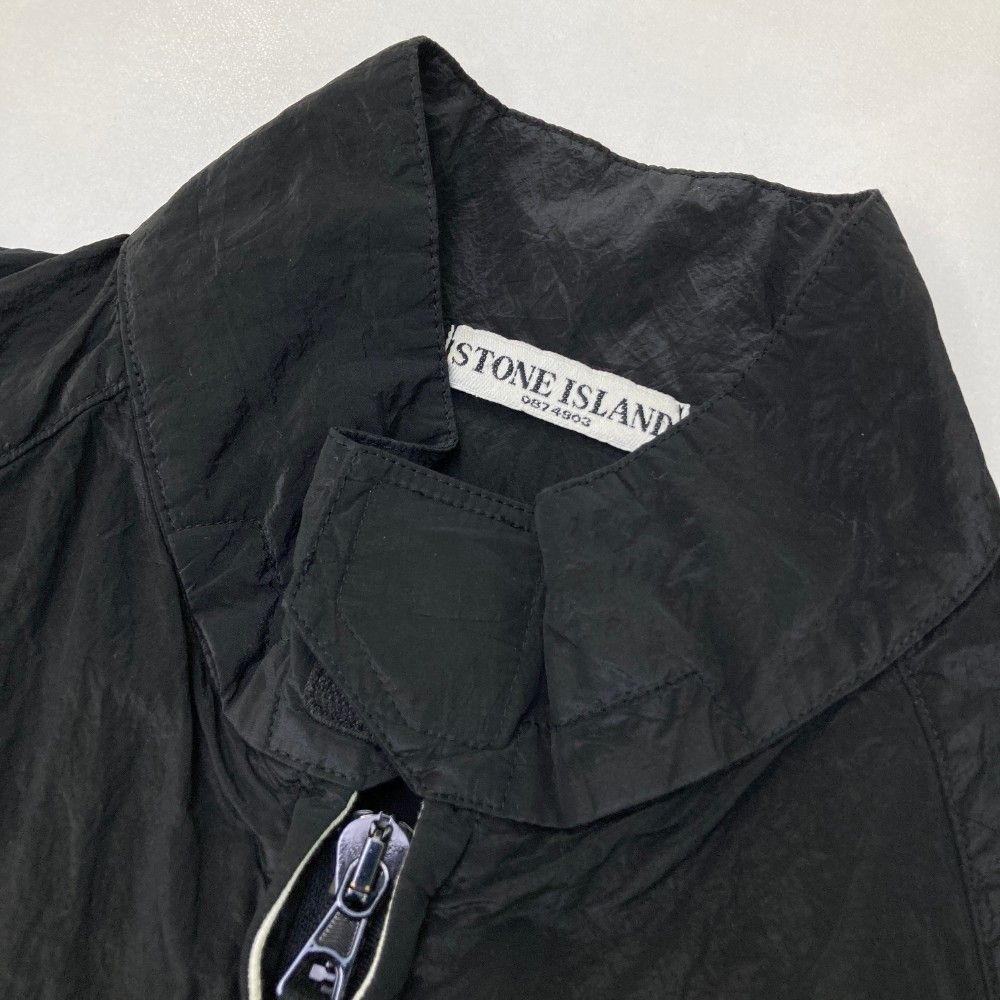 STONE ISLAND ナイロン　ジップジャケット　BLACK Lサイズ STONE ISLAND ストーンアイランド ジップアップパーカー