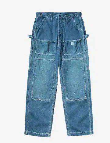 KAPITAL キャピタル 11 5 ラウンド デニム 材木 パンツ インディゴブルー