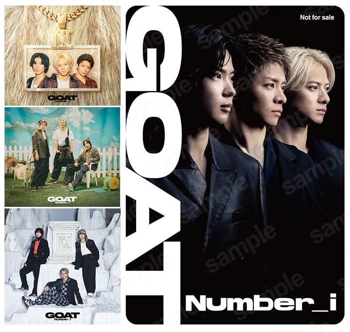 【極美品】number_i GOAT 3形態おまとめ特典付き オリジナルステッカー付き】Number_i 「GOAT」3形態セット 初回生産