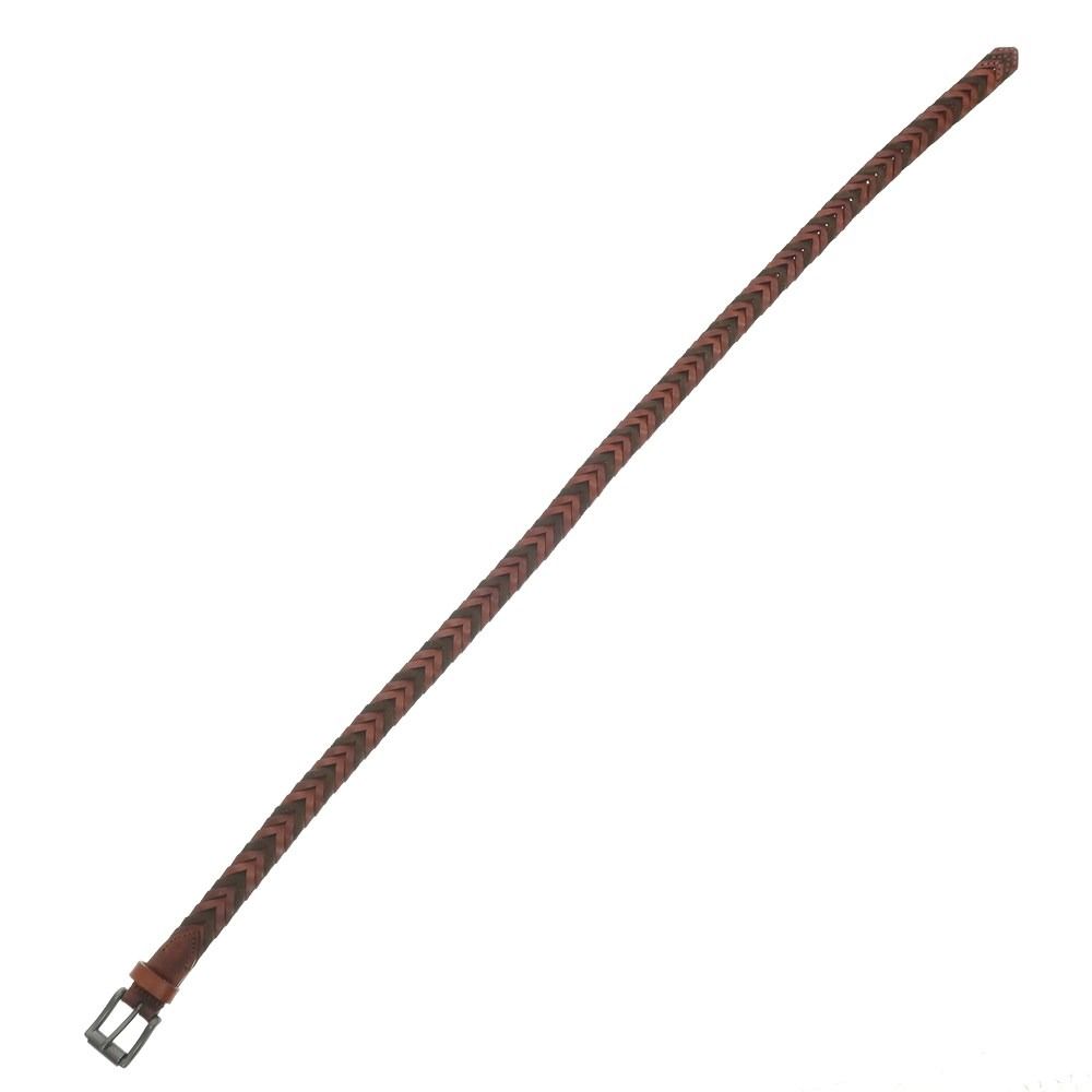 【新品未使用】ADRIANO MENEGHETTI ブラウンレザーベルト 中古】アドリアーノ メネゲッティ ADRIANO MENEGHETTI レザー