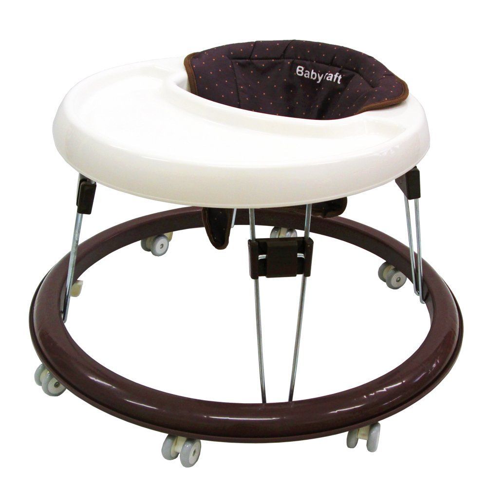 在庫処分 1個 ブラウン x ベビーシンプルウォーカー 折りたたみ式歩行器 1 永和