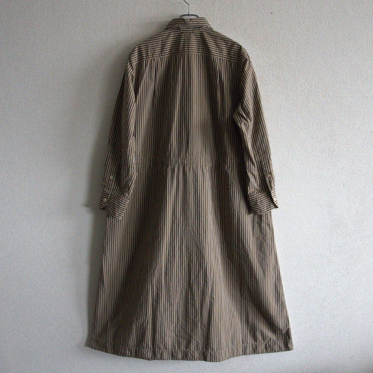 美品】45R【秋色ダンプのシャツドレス】2 ロング ワンピース 45rpm  