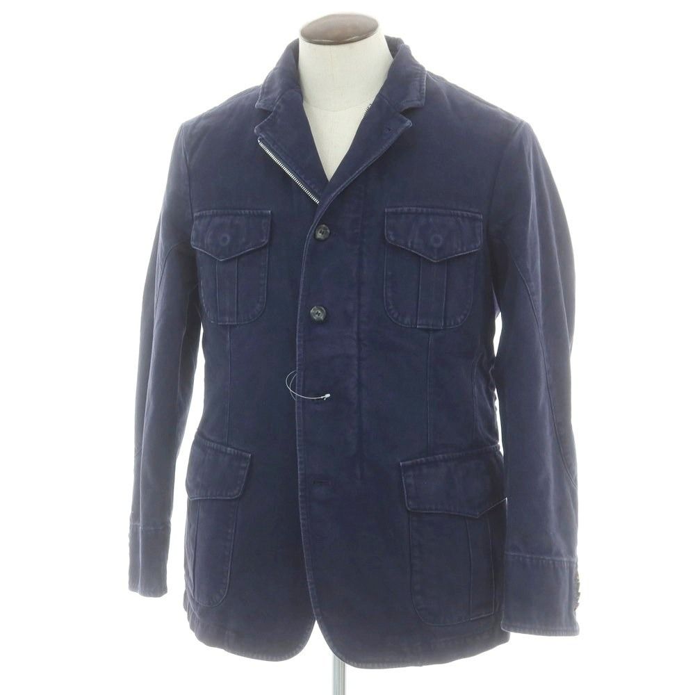 モンテドーロ Montedoro コットン フィールドジャケット ネイビー サイズ50 メンズ