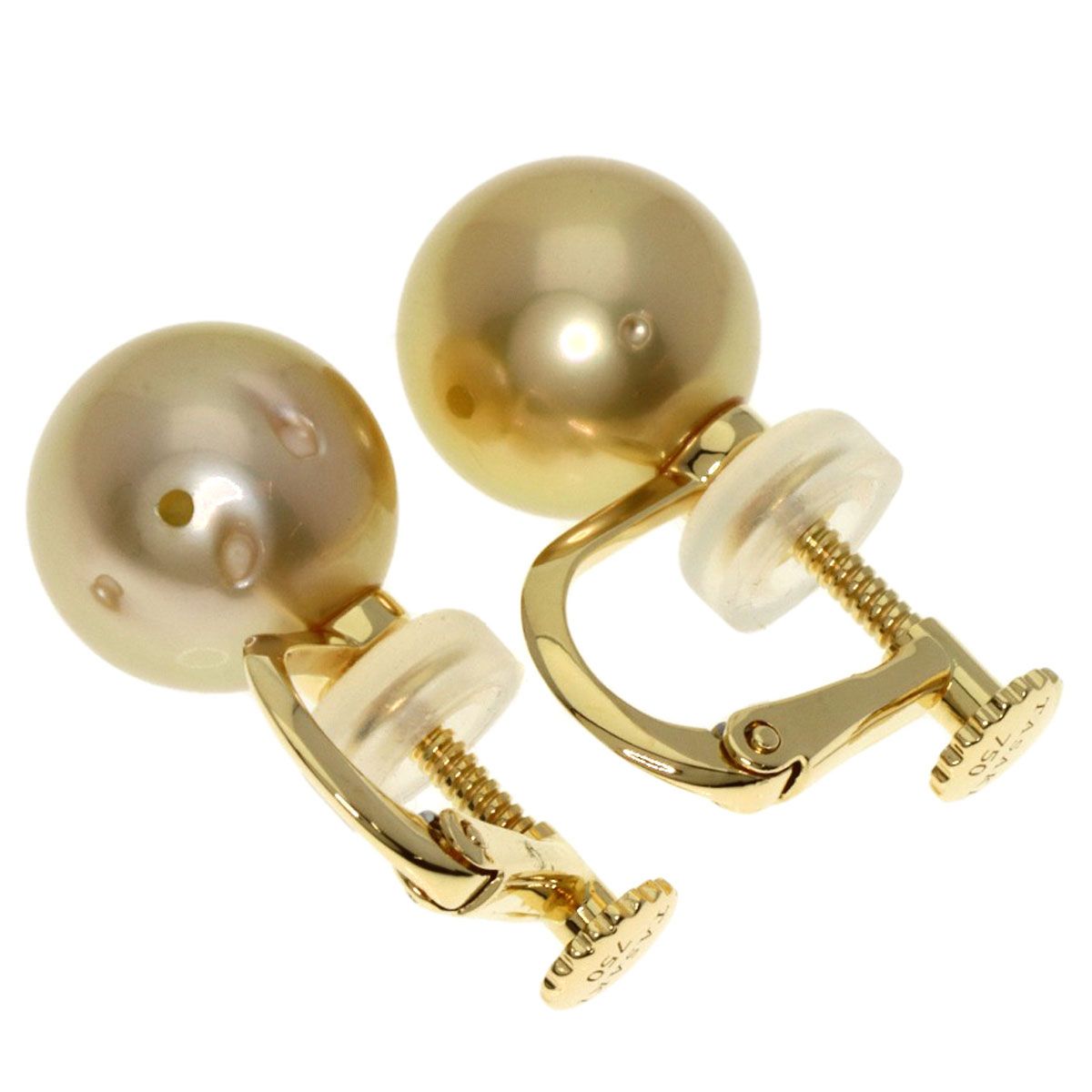 TASAKI タサキ ゴールデンパール 真珠 イヤリング K18YG レディース  