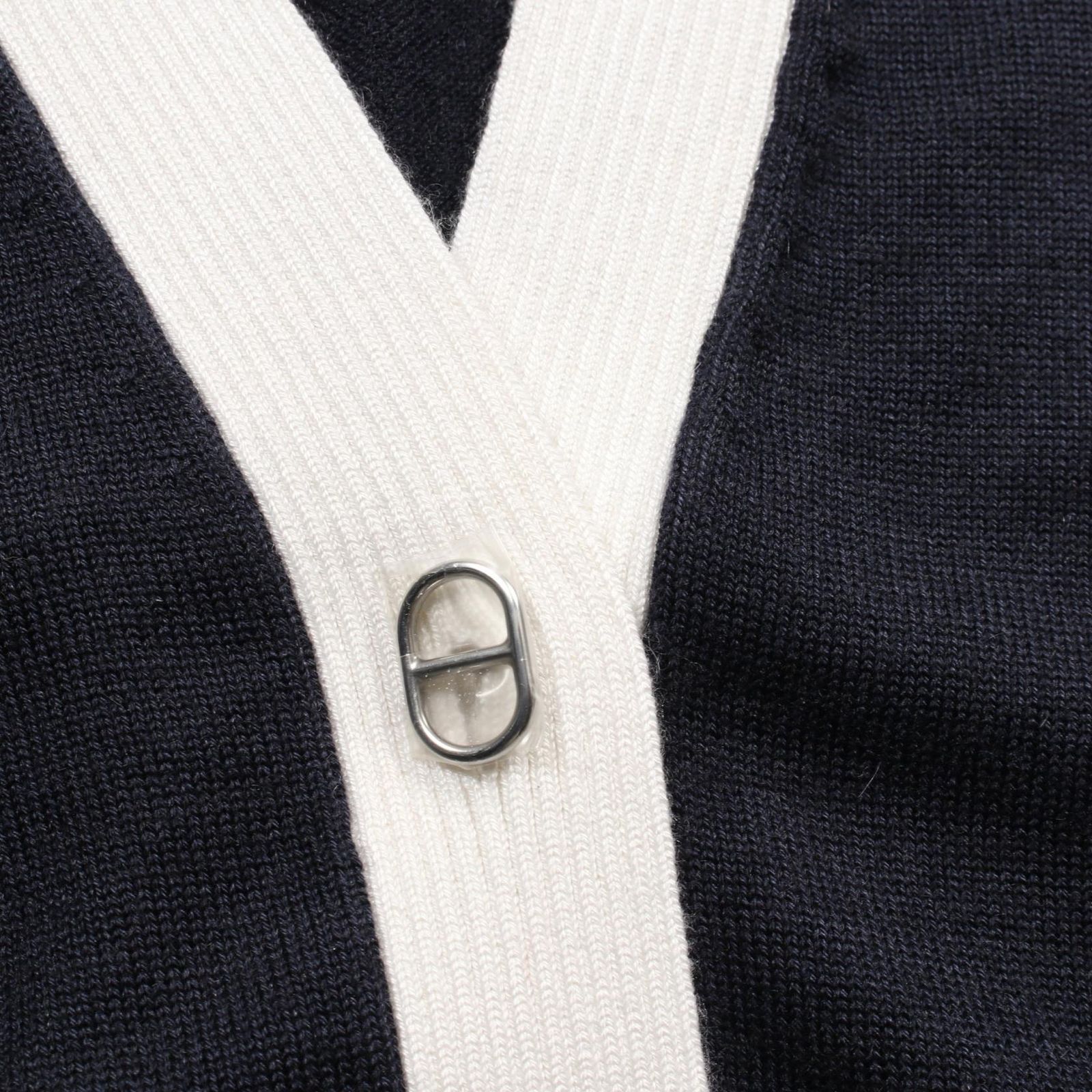 エルメス HERMES カーディガン シェーヌダンクル 5E2749DF