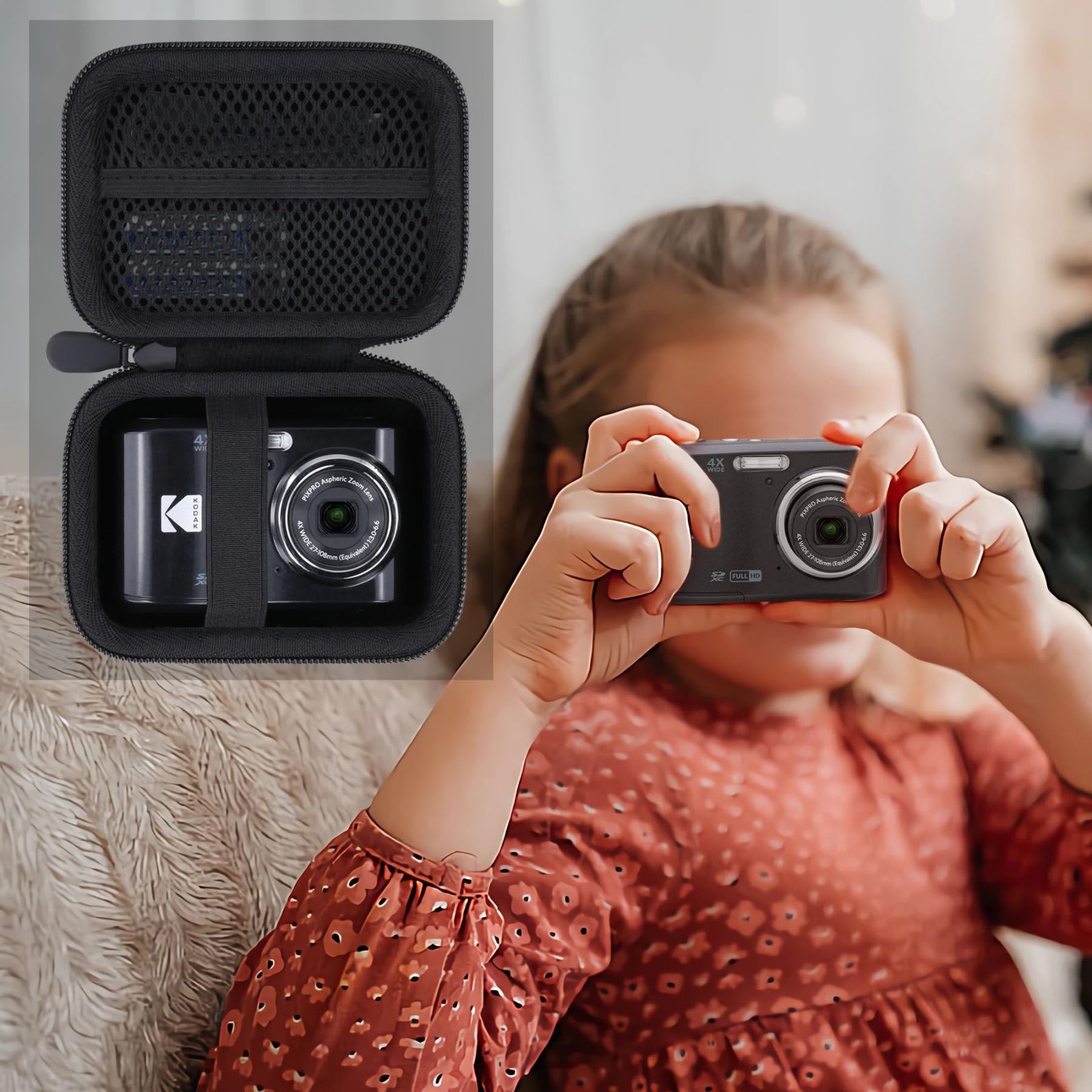 ケースのみ）Kodak コダック PIXPRO FZ55/FZ45 ズーム FriendlyZoom 