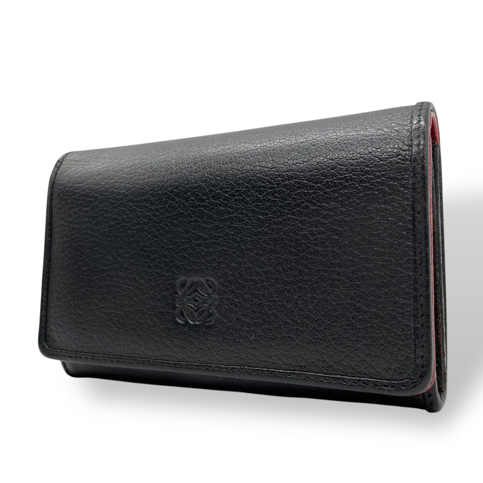 美品】LOEWE ロエベ アナグラム 二つ折り財布 コンパクト