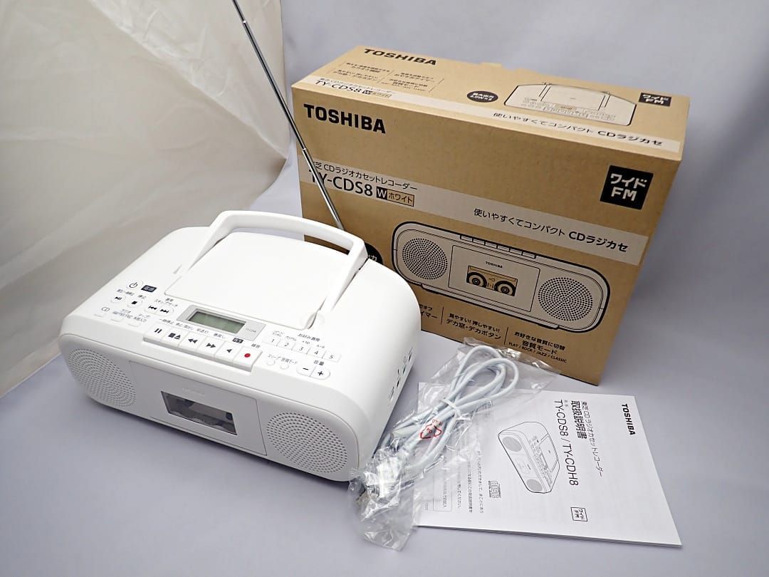 売れ筋希少 TOSHIBA CDラジカセ TY-CDS8 - オーディオ機器