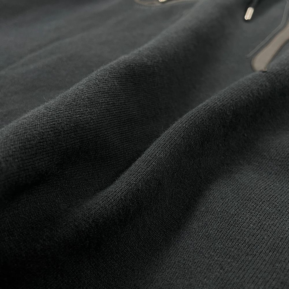 HERMES エルメス シュバルホース レザーパッチ プルオーバー 裏起毛