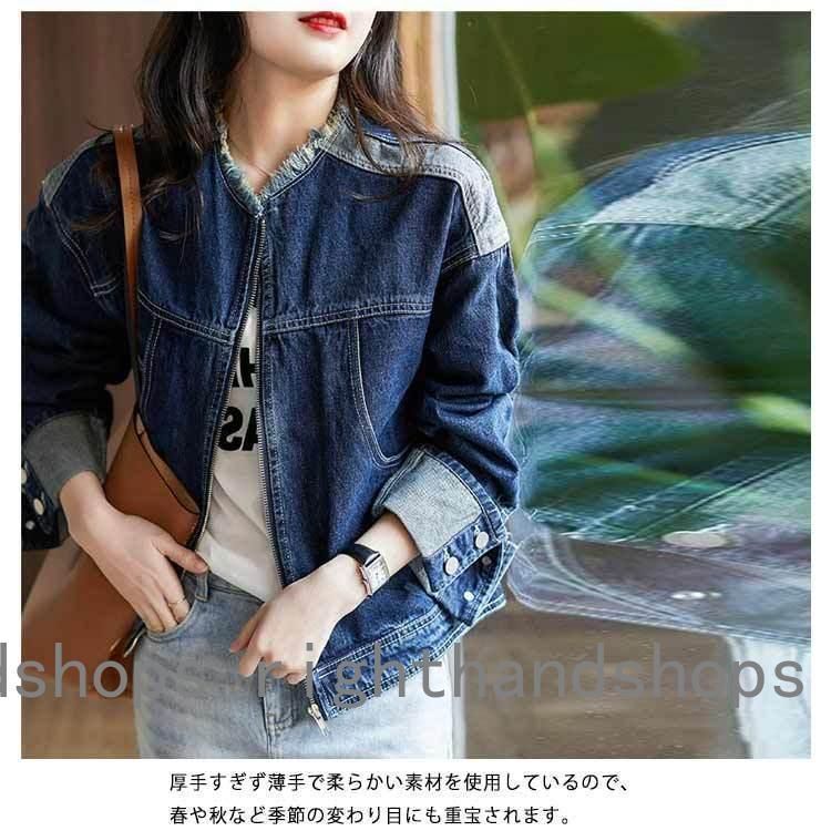 レトロカジュアル ゆったり ショート丈 デニムジャケット 511bae52f606e64d9dfdf6df8eb33d