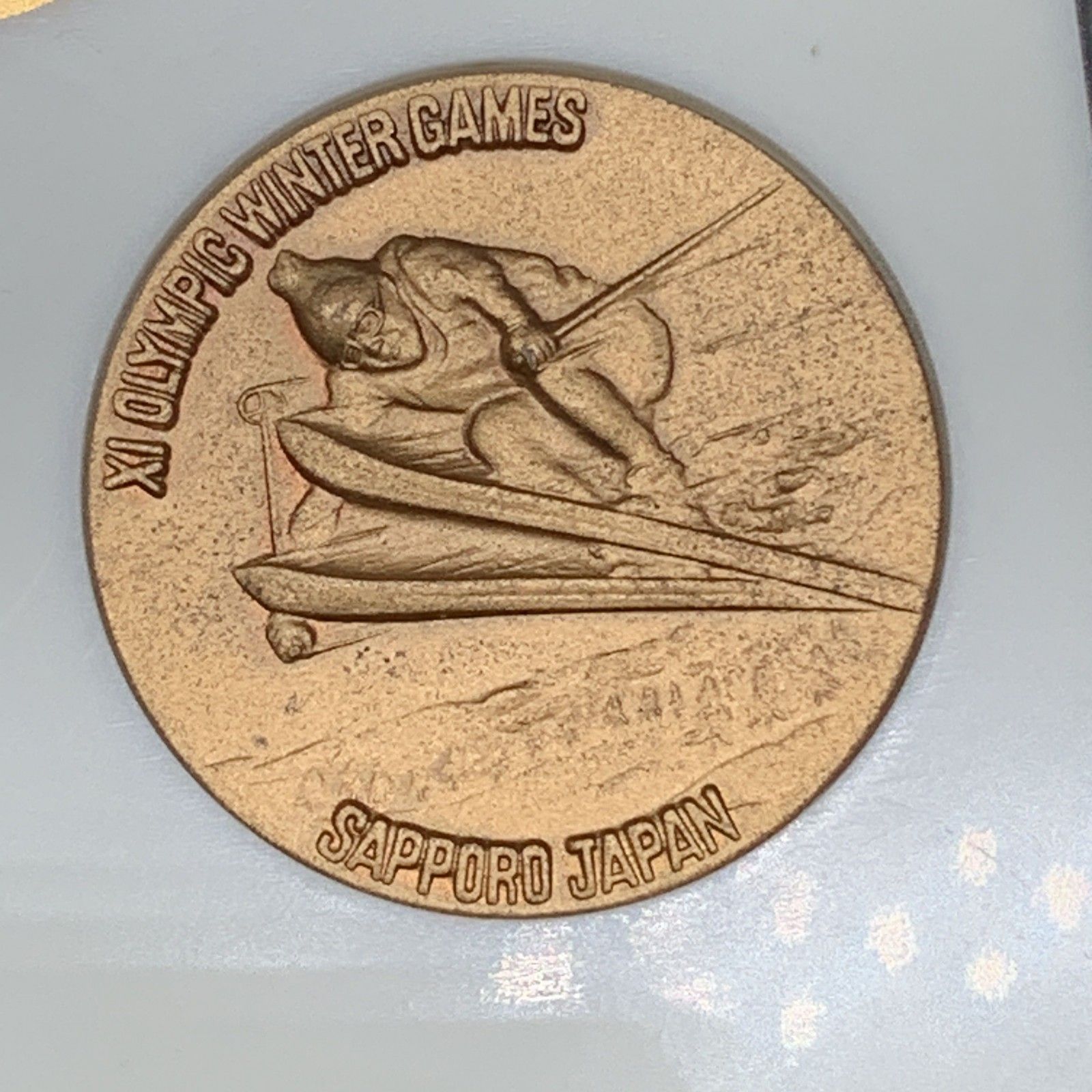 1972年札幌オリンピック記念銀メダル 1972年開催 札幌冬季オリンピック記念 純プラチナメダル