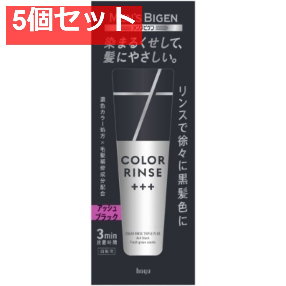 メンズビゲン カラーリンストリプルプラス アッシュブラック 5個セット まとめ売り