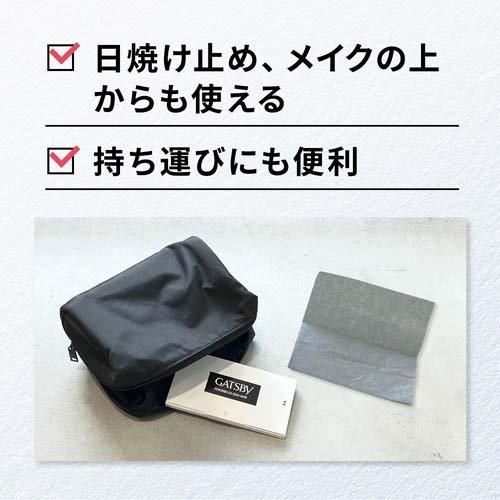  ギャツビー パウダーつきあぶらとり紙 皮脂吸収 サラサラ肌 メンズ 男性用 × セット あぶらとり紙 メイク道具 化粧小物