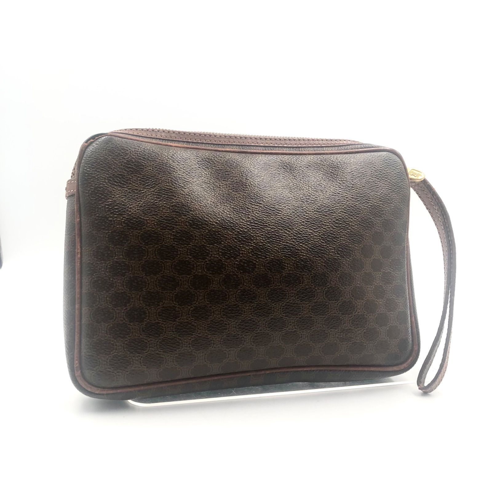 セリーヌ　CELINE クラッチ　セカンドバッグ　マカダム　トリオンフ　総柄 CELINE セリーヌ マカダム柄 セカンドバッグ クラッチバッグ M08