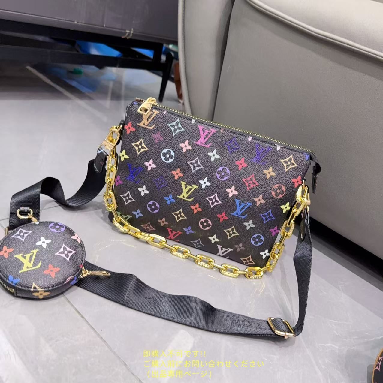 超 品 LV LOUIS VUITTON ルイヴィトン ショルダーバッグ 財布 3点セットバッグ