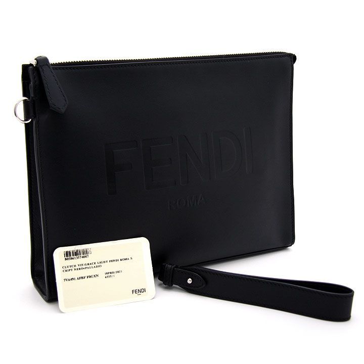 バッグフェンディ FENDI フラット スリム 7VA491 モンスター クラッチ ...