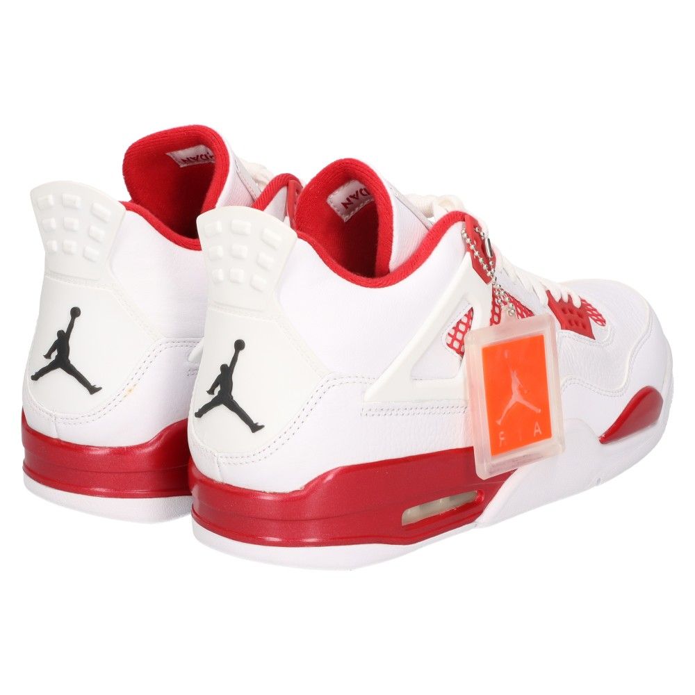 NIKE (ナイキ) AIR JORDAN 4 RETRO ALTERNATE エア ジョーダン4 レトロ オルタネイト ハイカットスニーカーシューズ  ホワイト/レッド US13/31cm 308497-106 - メルカリ