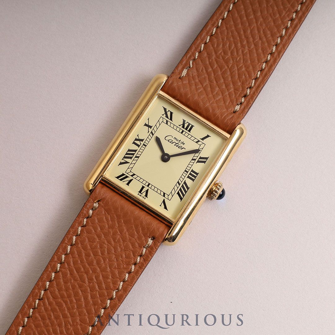 【y】カルティエ マストタンク LM 手巻 アイボリーローマン SELECT INC. [CARTIER マストタンク LM 手巻き アイボリー