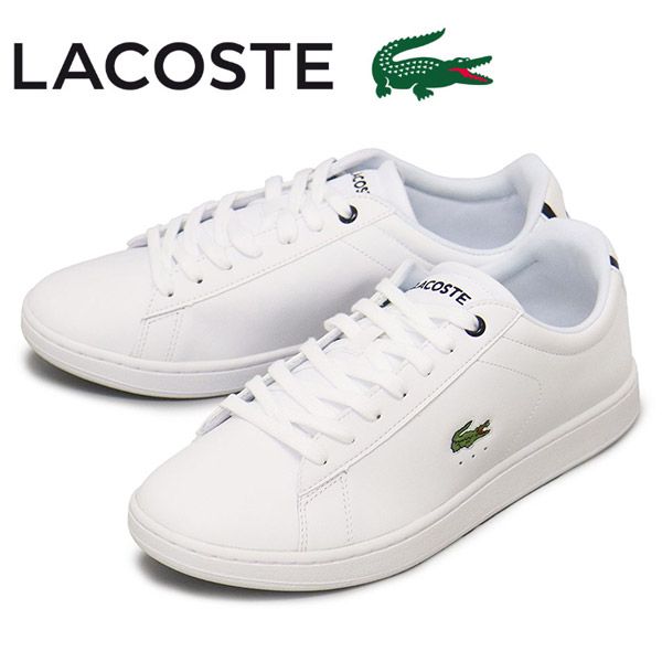 LACOSTE (ラコステ) SM00021 CARNABY EVO BL 21 1 メンズスニーカー 042 ホワイト×ネイビー LC286 lc 42A-約26.5cm