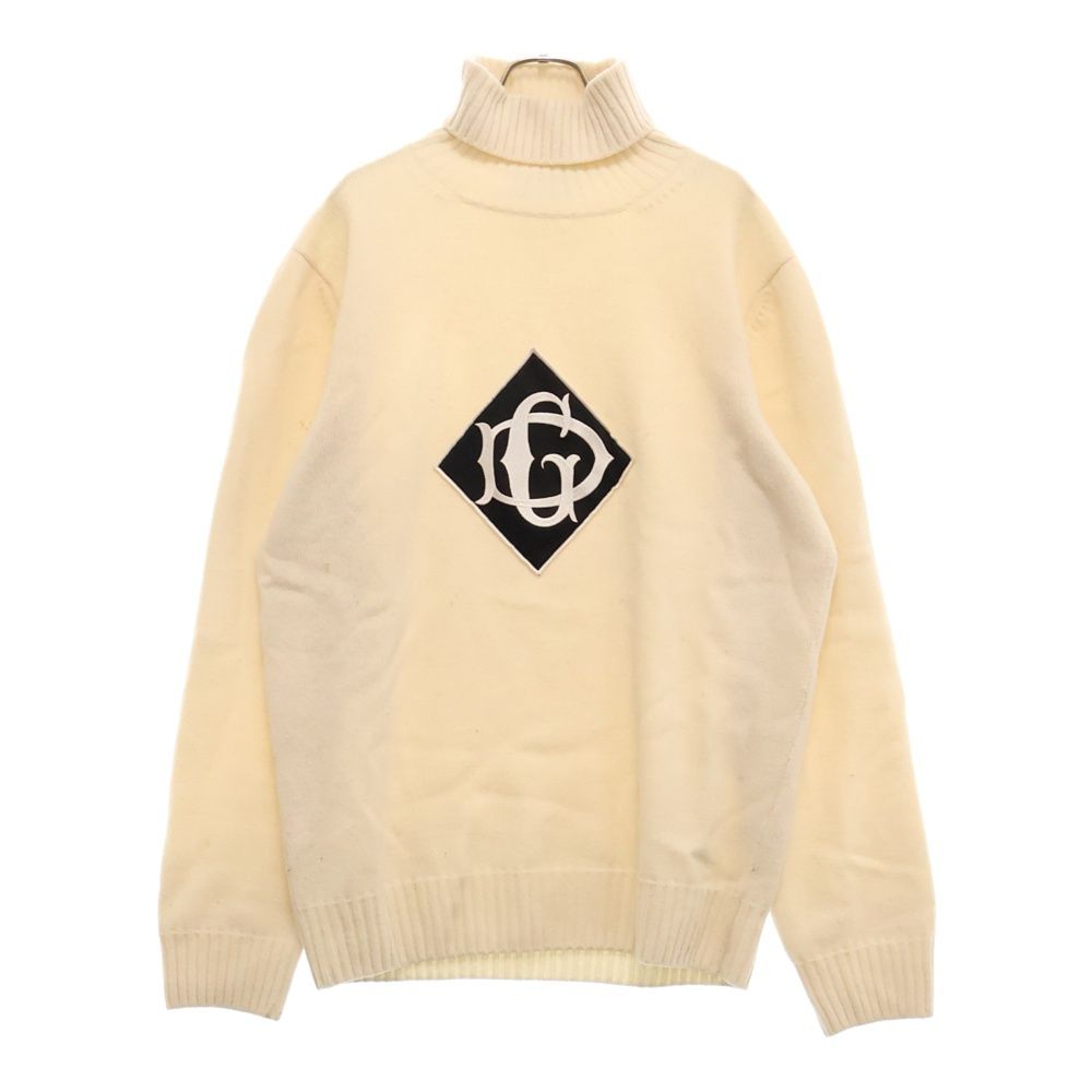 DOLCE & GABBANA (ドルチェアンドガッバーナ) フロントロゴ タートルネック ニットセーター GX769Z