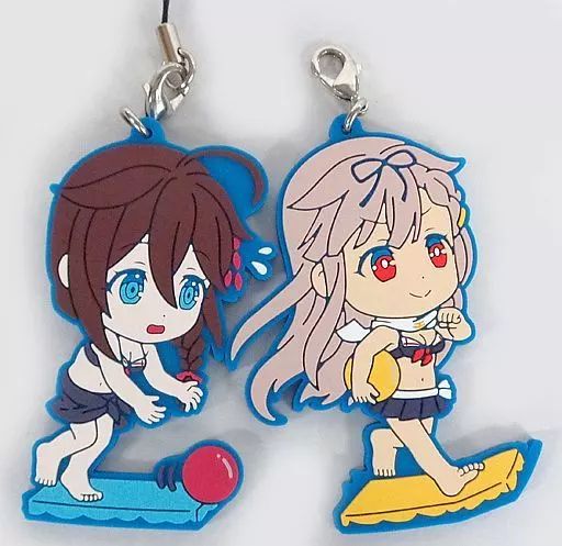 艦これ　ラバーストラップ　艦これ　夕立改二　艦これ　時雨改二　夕立改二　グッズ 中古】ストラップ(キャラクター) 時雨改二＆夕立改二 ラバー