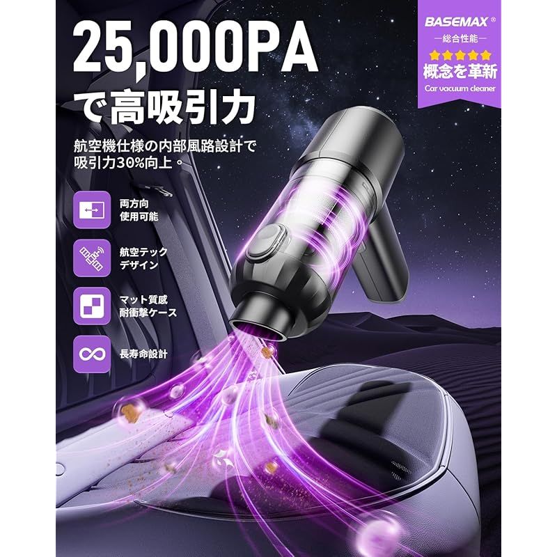 2025 新登場】 ハンディクリーナー コードレス 強力吸引力 【吹き飛ぶ