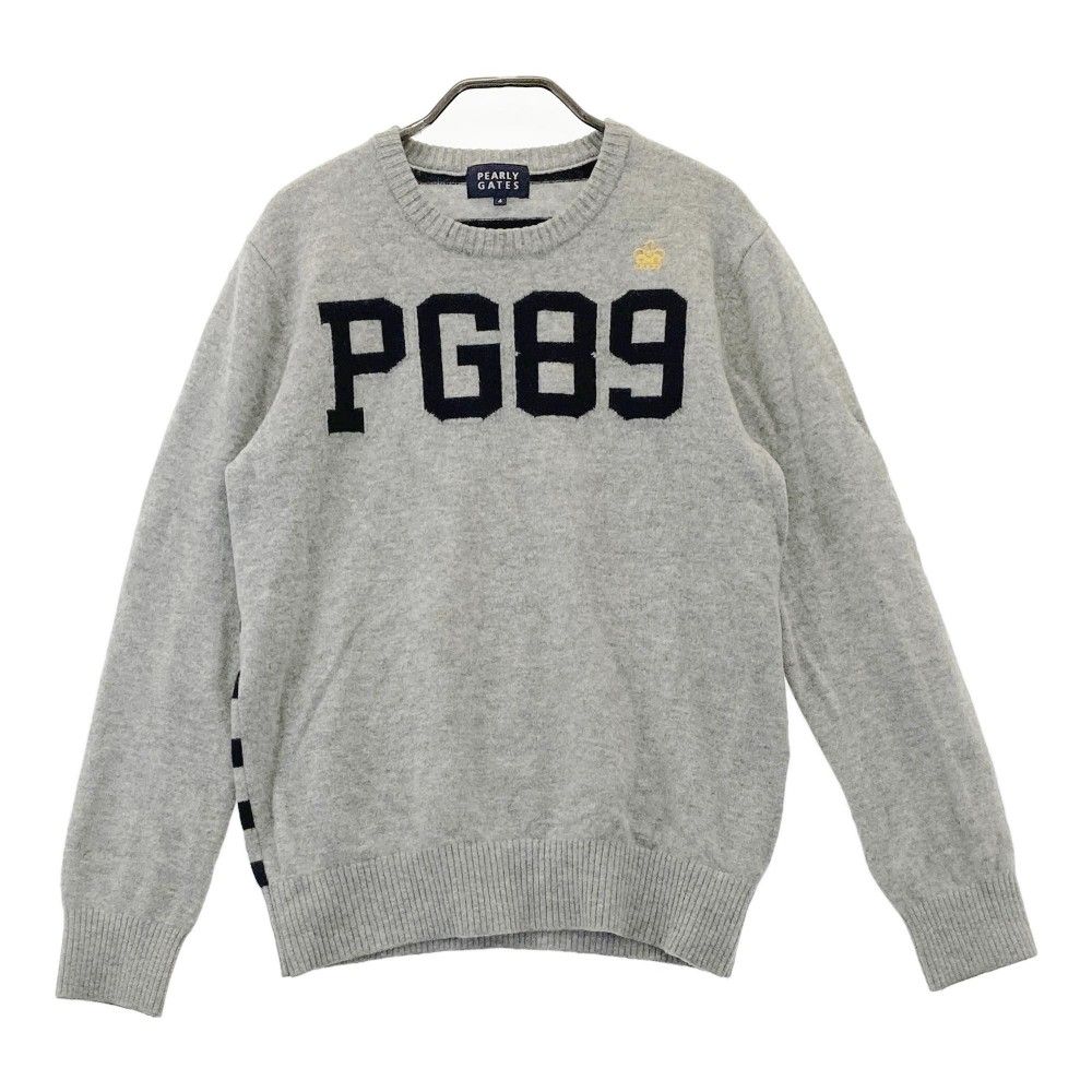 PEARLY GATES グレー　カシミヤ100％ セーター サイズ5 PEARLY GATES グレーカシミヤ100％ セーター サイズ5
