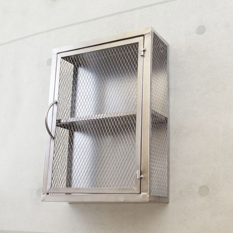 ラック 雑貨収納 ドア付き 家具 インダストリアルメタル 二段 壁掛け 小物入れ ラック 雑貨収納 ドア付き 家具 インダストリアルメタル 二段