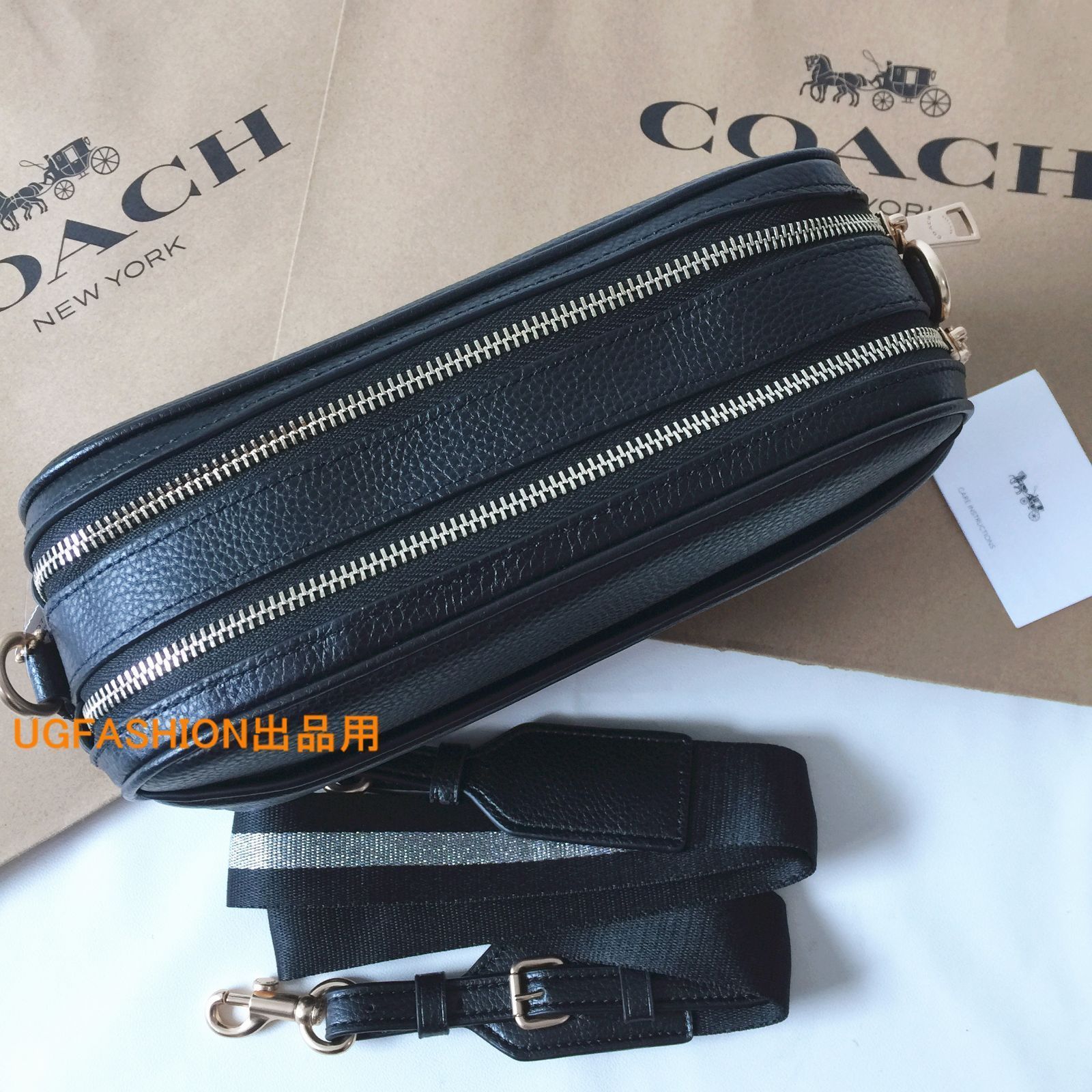 コーチバッグ＞COACH/コーチバッグ ショルダーバッグ F75818 ブラック クロスボディー レディースバッグ 斜めがけバッグ アウトレット品  紙袋付属 新品未使用 - メルカリ