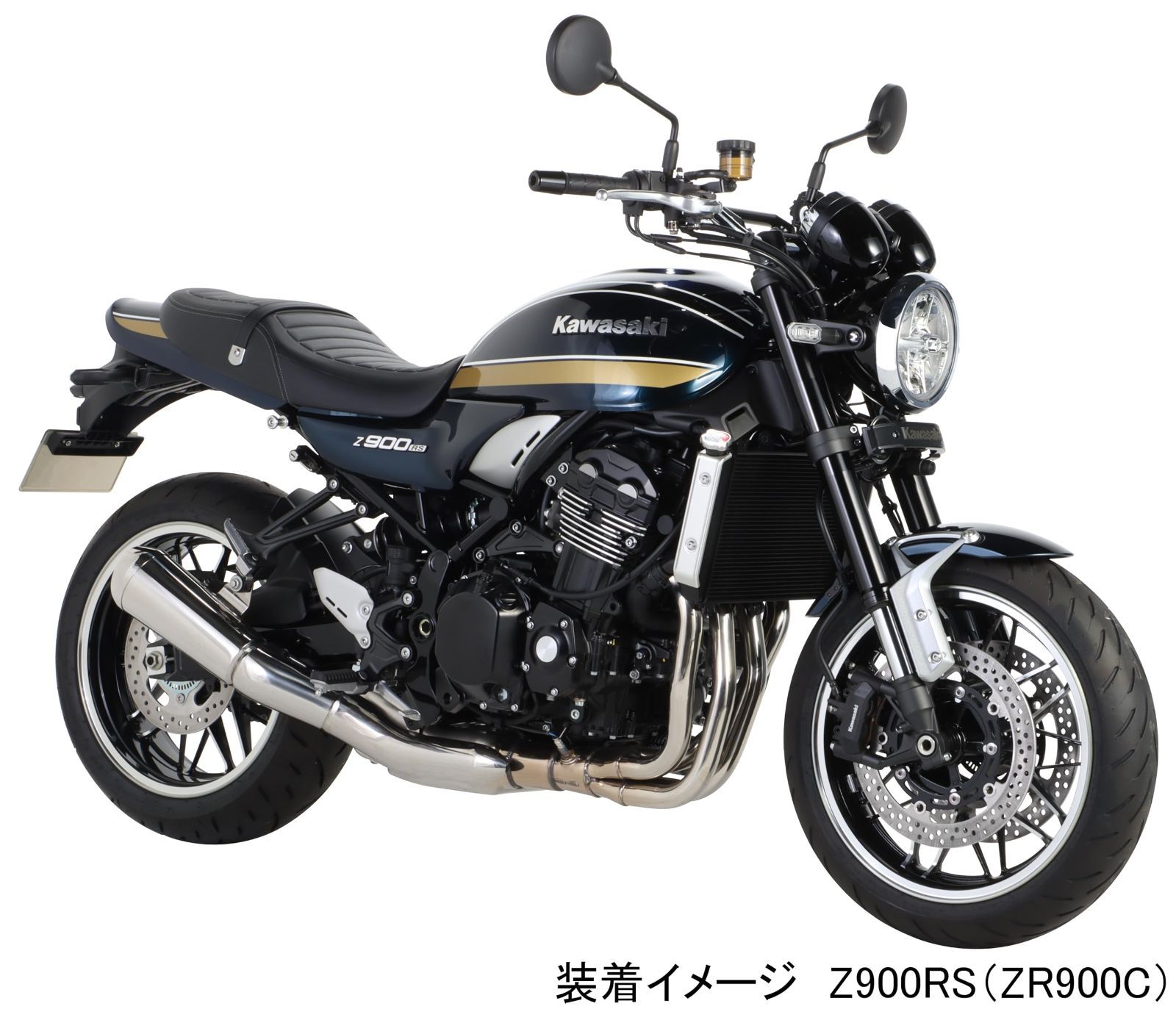 【新着商品】799-4810000 ドライブレコーダーカメラ装着可 Z900RS/SE(ZR900C/ZR900K) (ブラック/ラージタイプ) フロントエンブレムキット (KITACO) キタコ