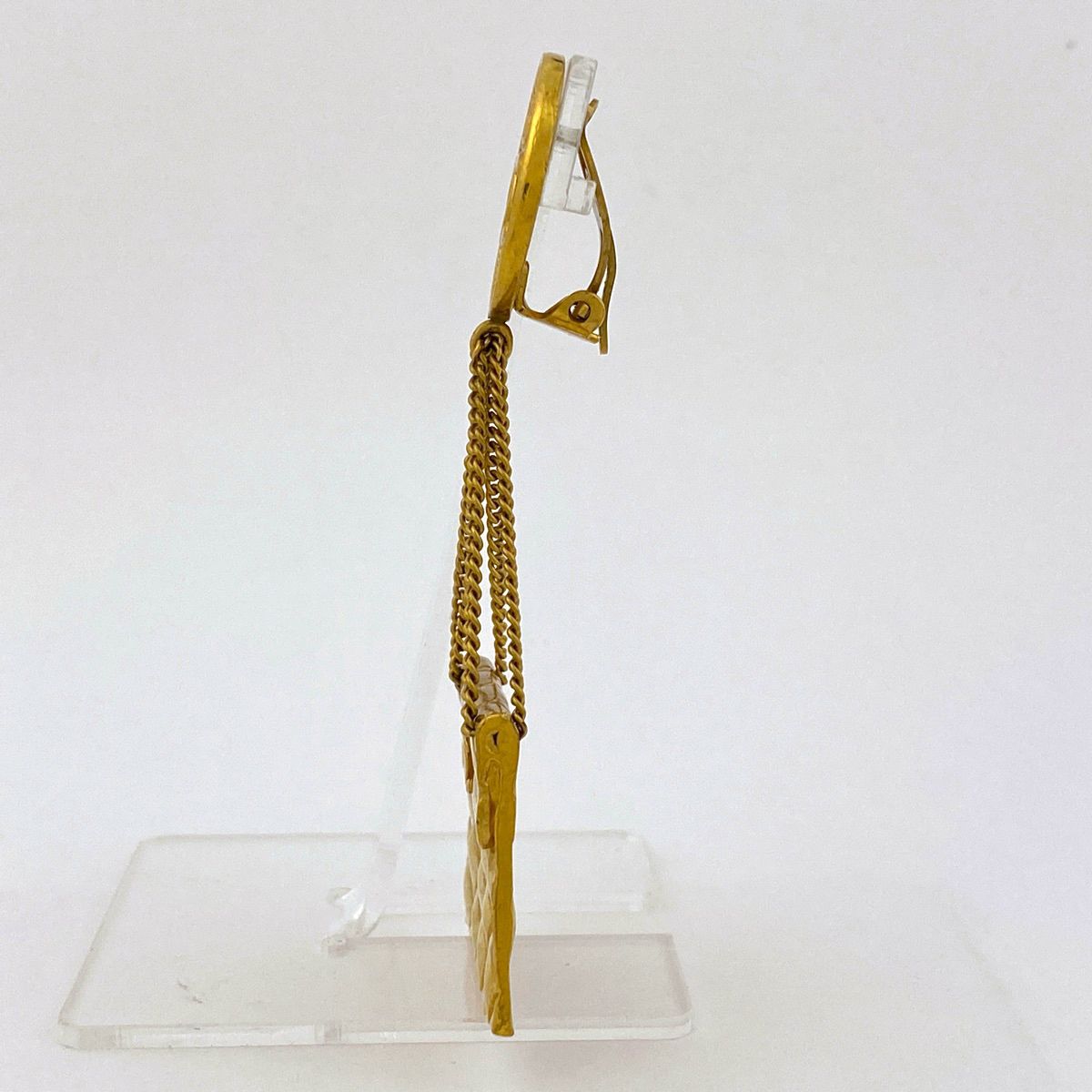 シャネル CHANEL ココマーク マトラッセ モチーフ イヤリング スイング CC イヤリング GP ゴールド レディース