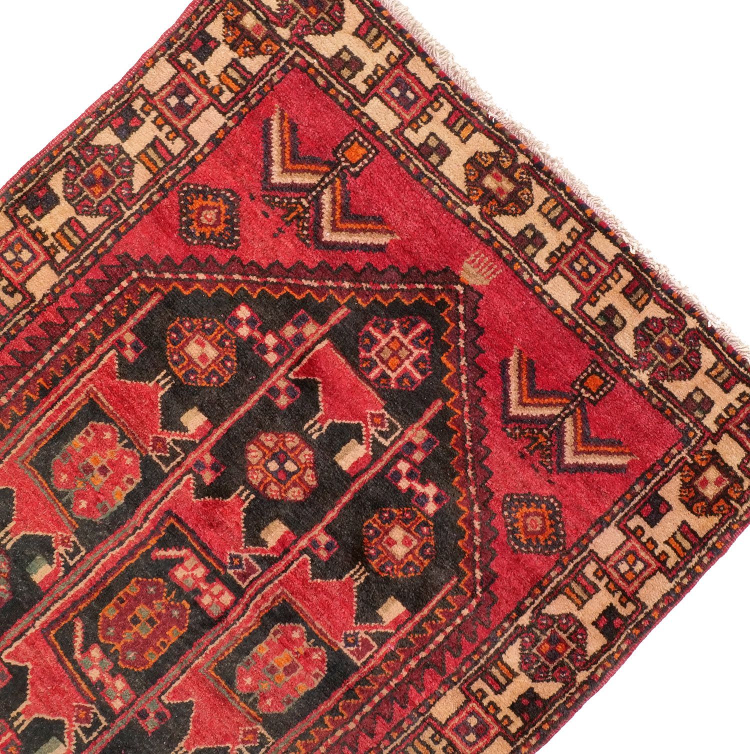 グーチャン 1960年代 2300×950mm セミアンティーク エルサリギュル 手織り- carpet-アンティークペルシャ絨毯 ヴィンテージラグ専門店 MARWIL-DEMENAGEMENTS_CH