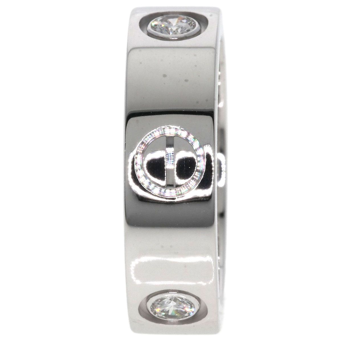 CARTIER カルティエ ラブリング ハーフ ダイヤモンド #50 リング