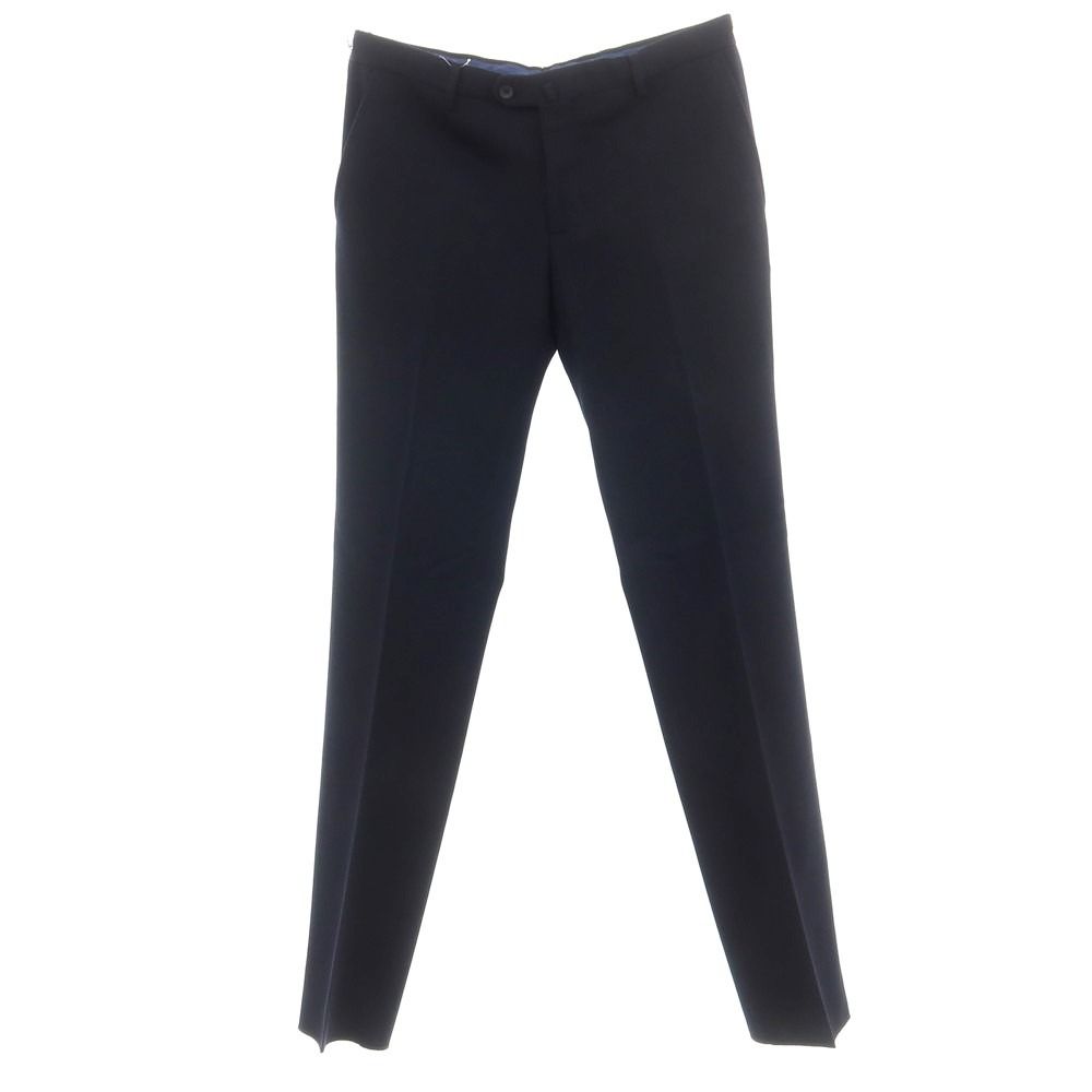 【中古】マルコ ザニーニ MARCO ZANINI ストレッチ ツイルウール ドレススラックスパンツ ネイビー【サイズ50】【メンズ】