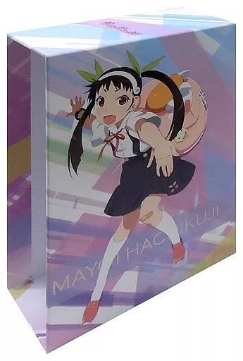 終物語 BD/DVD 6～8巻 アニメイト 連動購入特典 収納BOX 美品 中古雑貨 阿良々木暦＆戦場ヶ原ひたぎ 描き下ろしおわりボックス